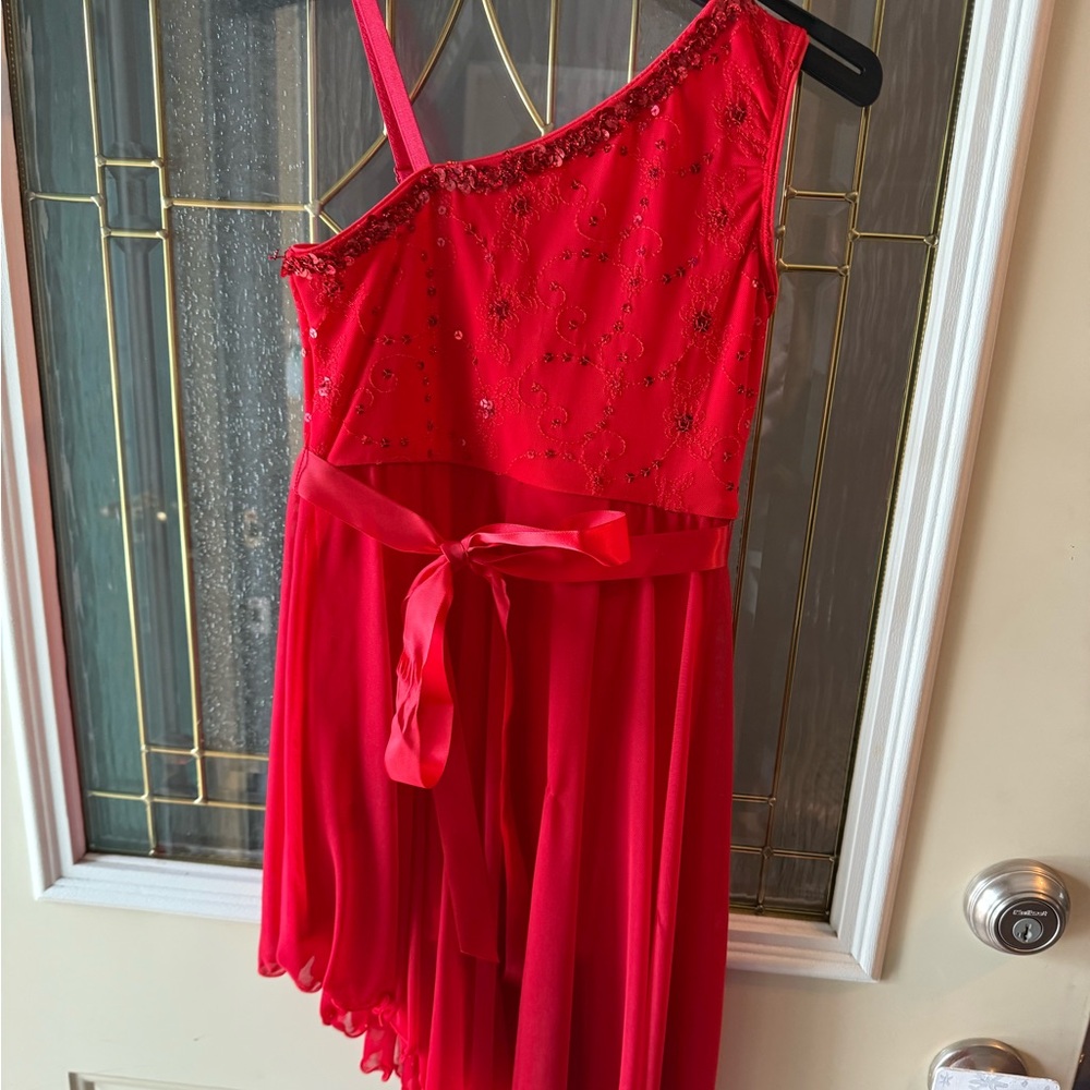 Revolution Dance costume MC - sequin one shoulder